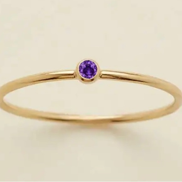 Birthstone rings stackable - Picture 3 of 8